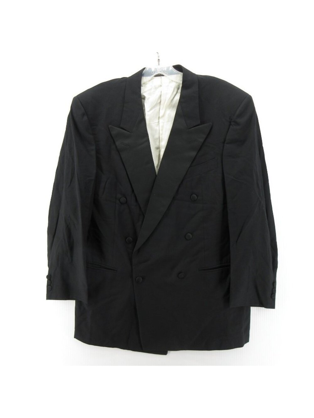 VTG Ermenegildo Zegna Sport Coat Men 42 S Tuxedo Blazer Double Breasted *